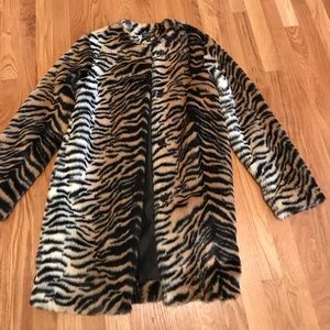 Top Shop faux fur coat